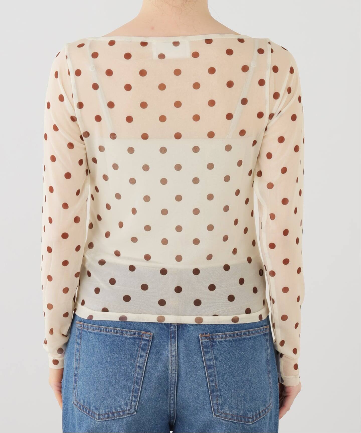 Hosjerg/ホスビョーグ ドットチュールトップス 2861/BETTY LST-SHIRT