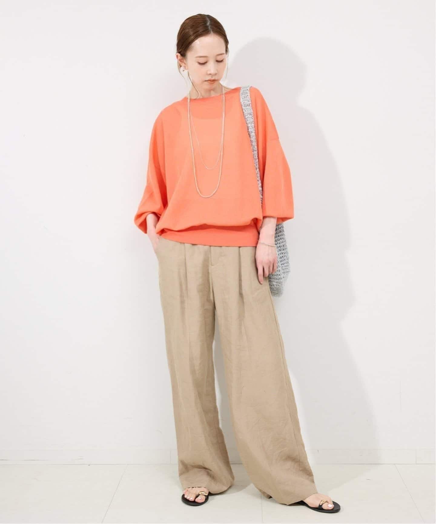 ★SLOBE IENA★別注カップインタンクトップ　PALM PALM/パーム SLOBE別注 2SETキャミソール（カップ付きインナー