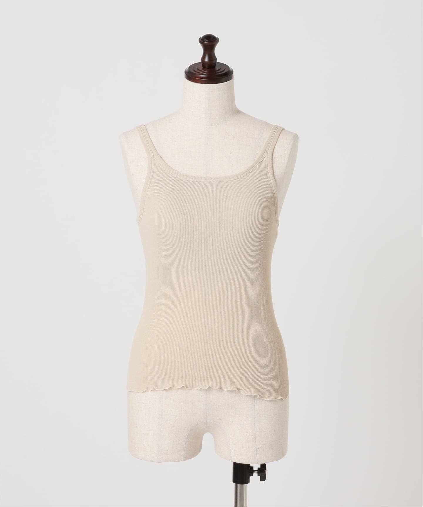 ★SLOBE IENA★別注カップインタンクトップ　PALM PALM/パーム SLOBE別注 2SETキャミソール（カップ付きインナー