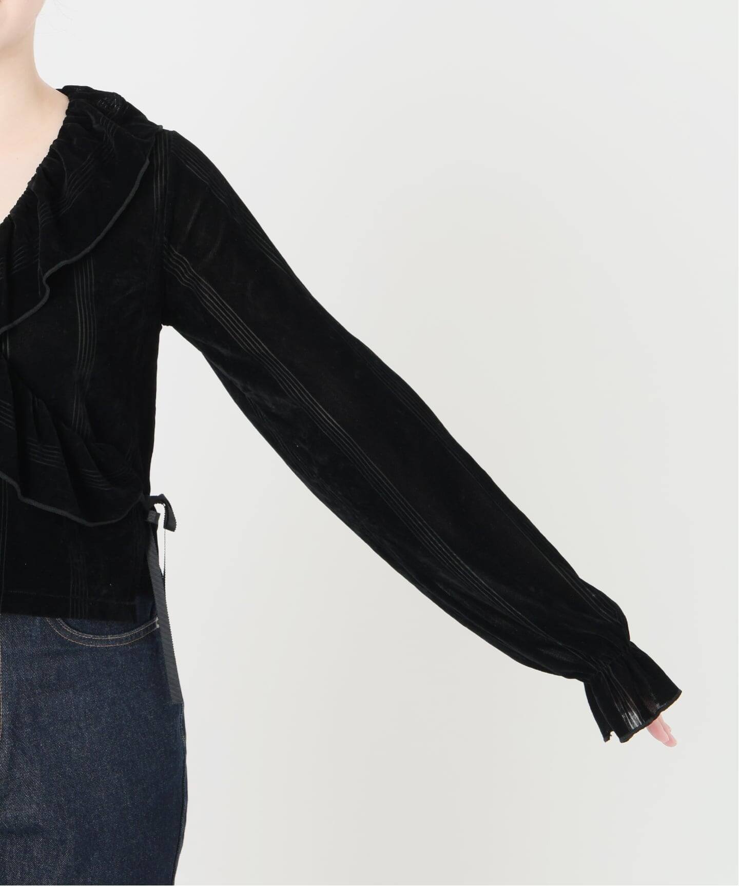 miller/ミラー SLOBE別注 SHEER ベロアカシュクールトップス（Tシャツ 