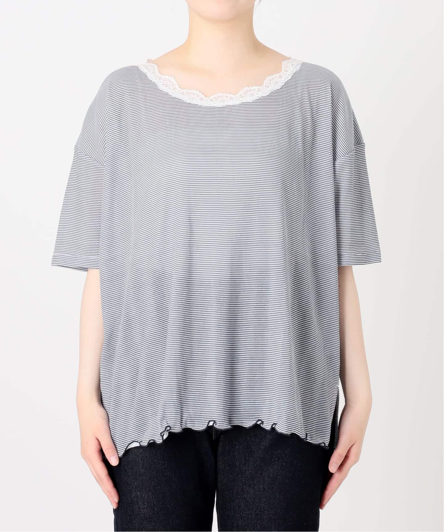 miller/ミラー SLOBE別注 レースシアーTEE（Tシャツ／カットソー