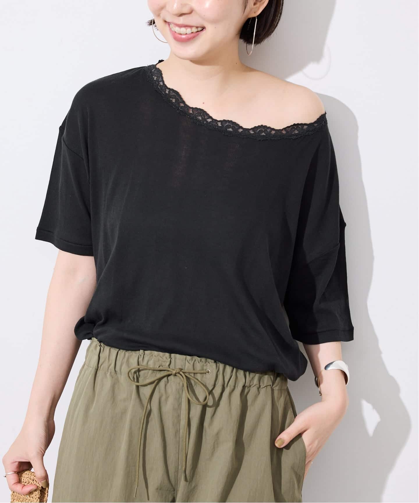 miller/ミラー SLOBE別注 レースシアーTEE（Tシャツ／カットソー