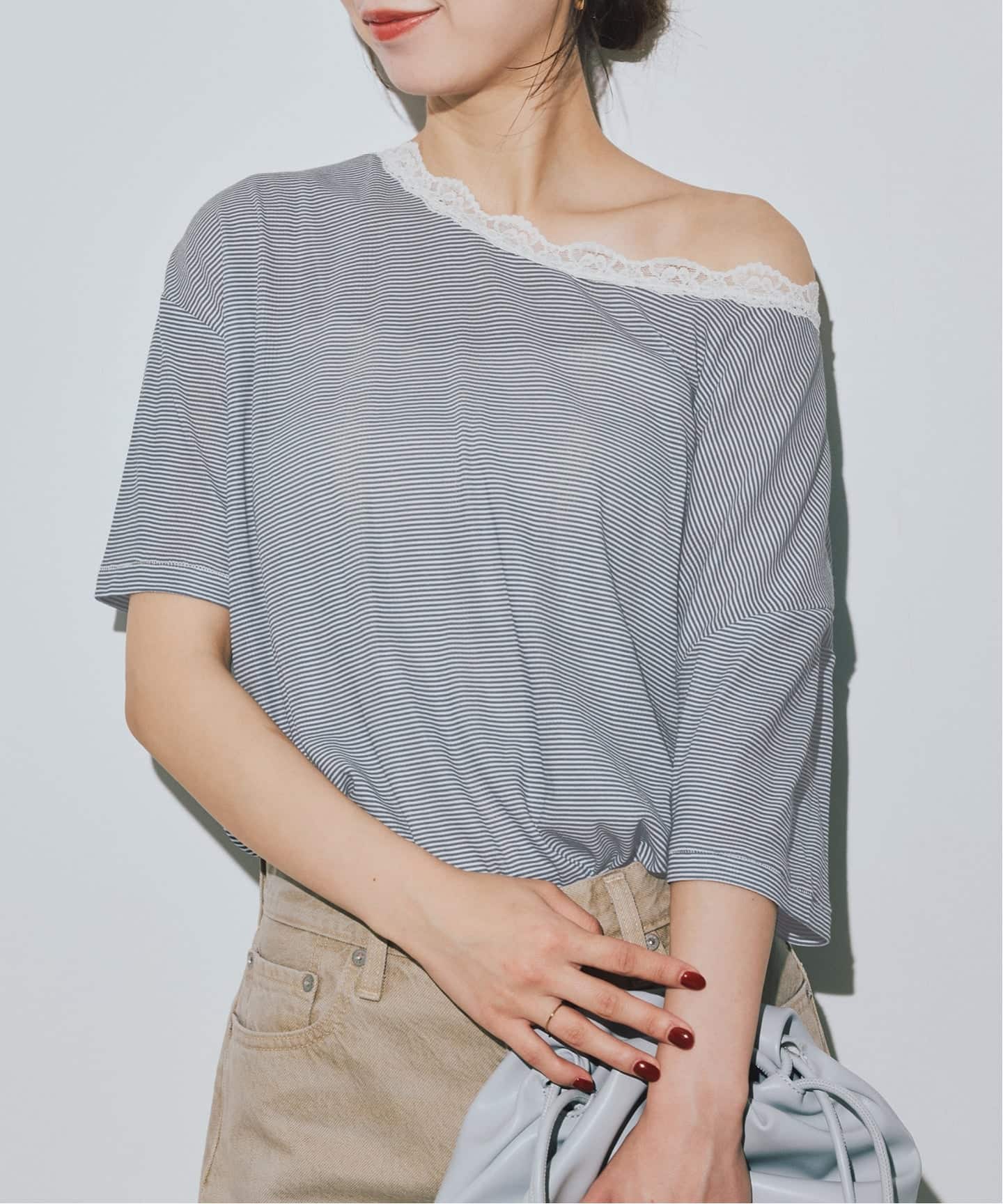 miller/ミラー SLOBE別注 レースシアーTEE（Tシャツ／カットソー