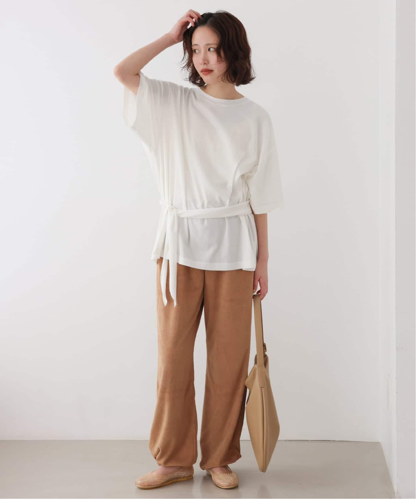 完売品　plus by onit SLOBE IENA スカーフ付Tシャツ 追加予約》Plus by ONIT/オニット SLOBE別注 スカーフ付Tシャツ（T