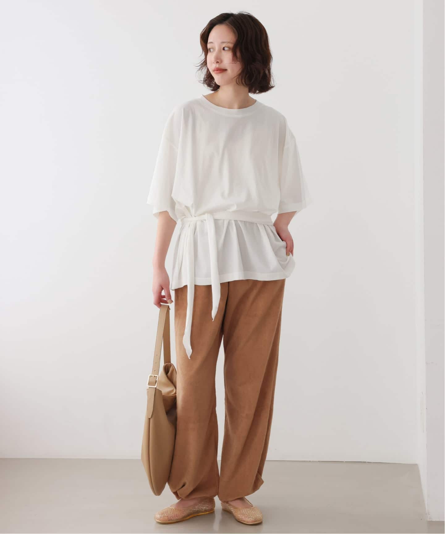 完売品　plus by onit SLOBE IENA スカーフ付Tシャツ 追加予約》Plus by ONIT/オニット SLOBE別注 スカーフ付Tシャツ（T