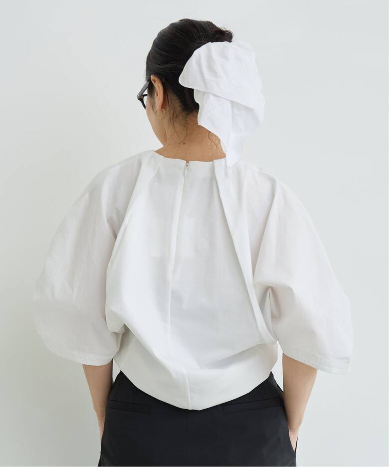 洗濯機洗い可》IENA LA BOUCLE タイプライターコンビプルオーバー（T 