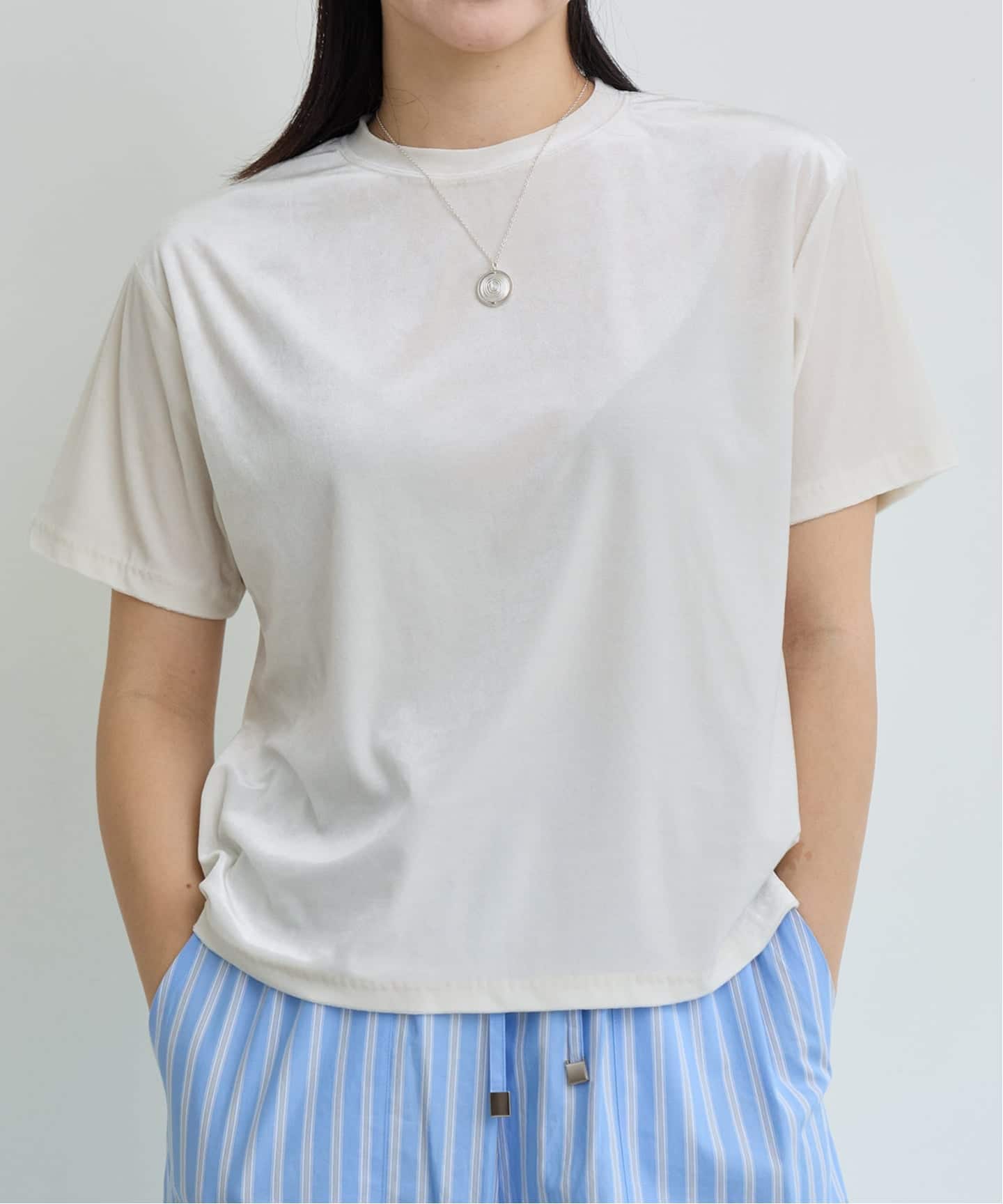 IENA LA BOUCLE トリアセベロアTシャツ（Tシャツ／カットソー）｜IENA