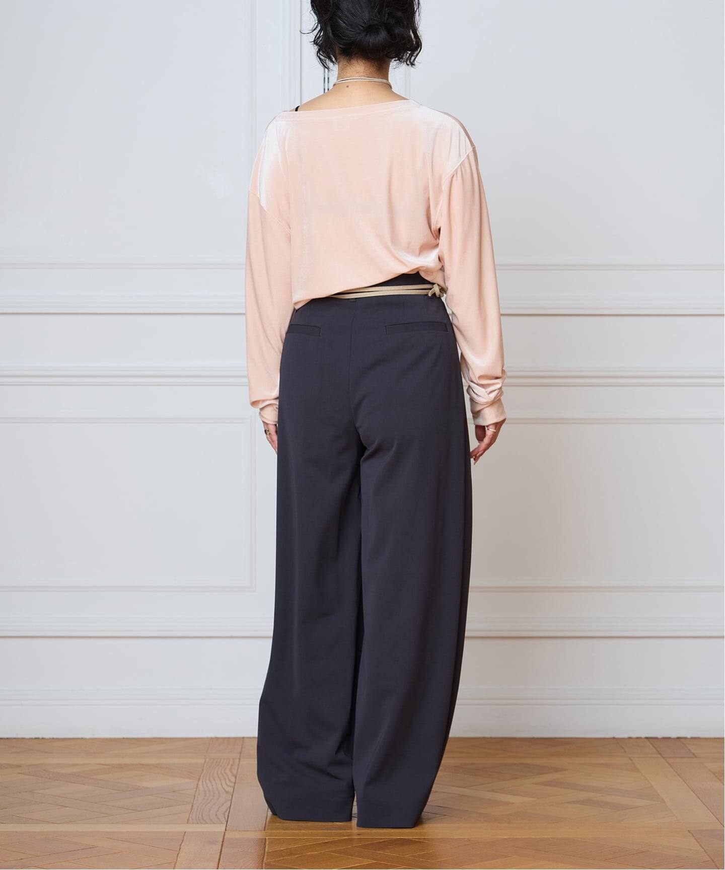 IENA LA BOUCLE トリアセベロアロングスリーブTシャツ（Tシャツ 