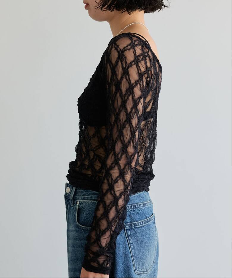 予約》IENA LA BOUCLE ダイヤlaceカットソー（Tシャツ／カットソー 