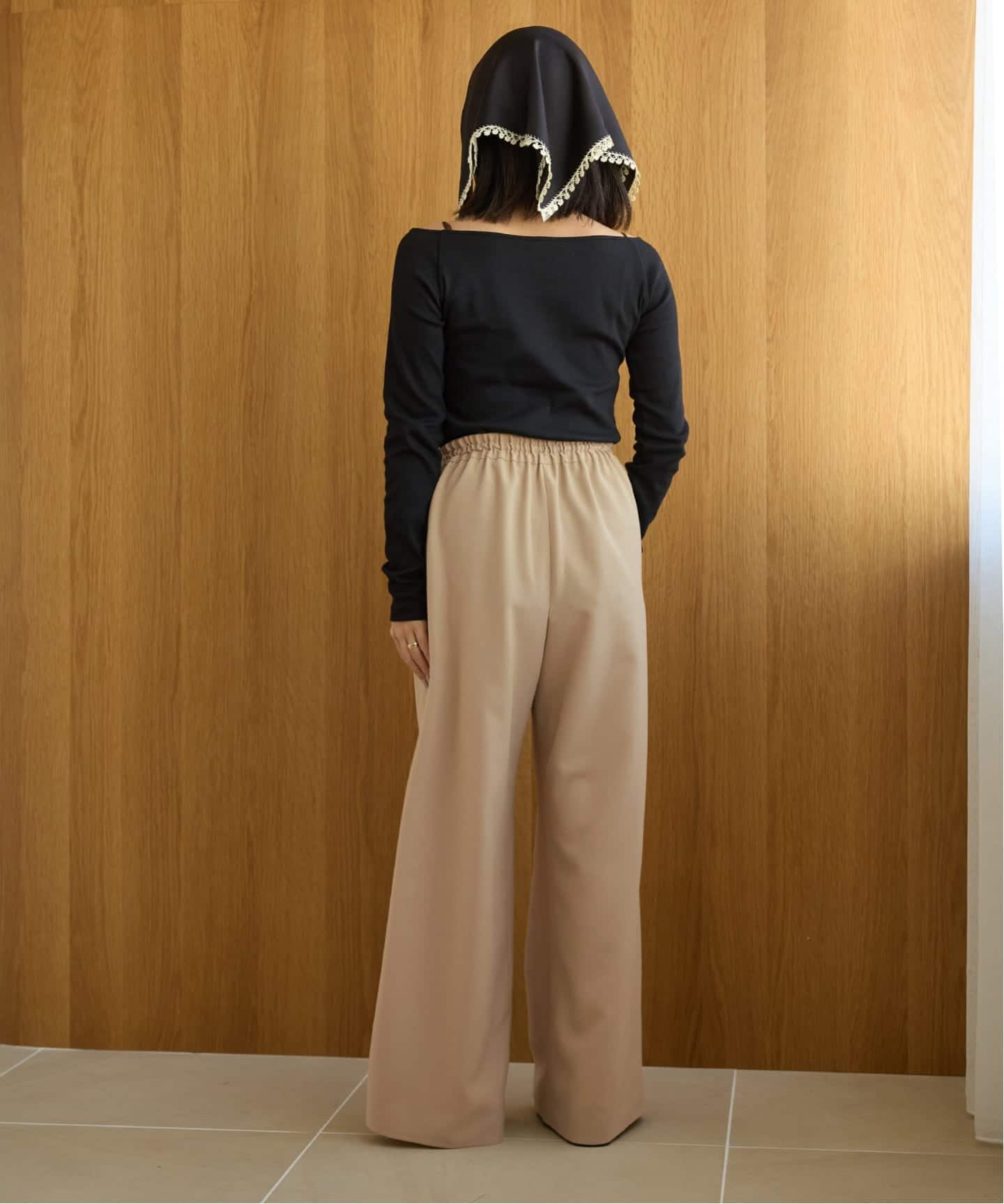 IENA LA BOUCLE コンパクトベアボートネックカット（Tシャツ