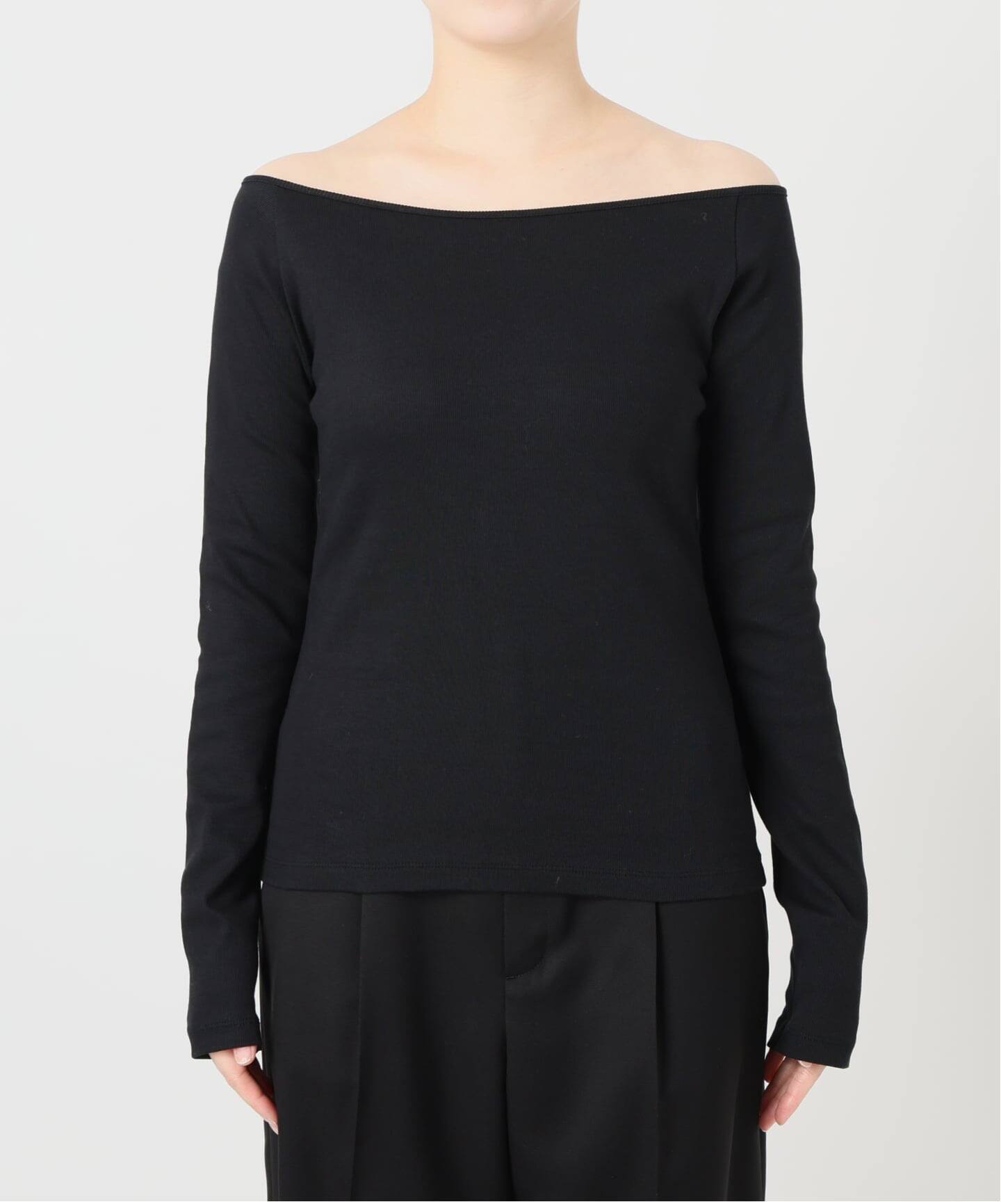 IENA LA BOUCLE コンパクトベアボートネックカット（Tシャツ