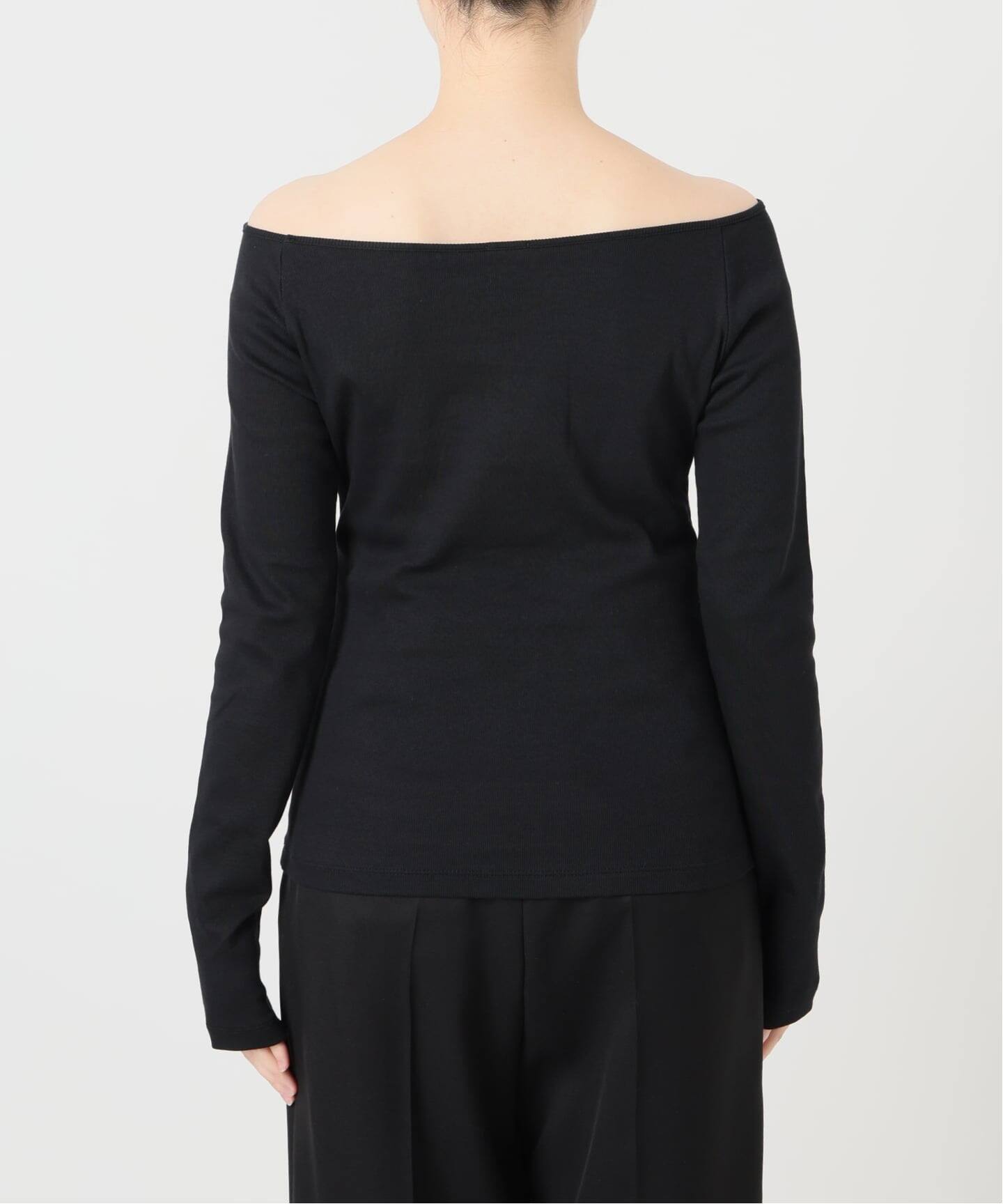IENA LA BOUCLE コンパクトベアボートネックカット（Tシャツ