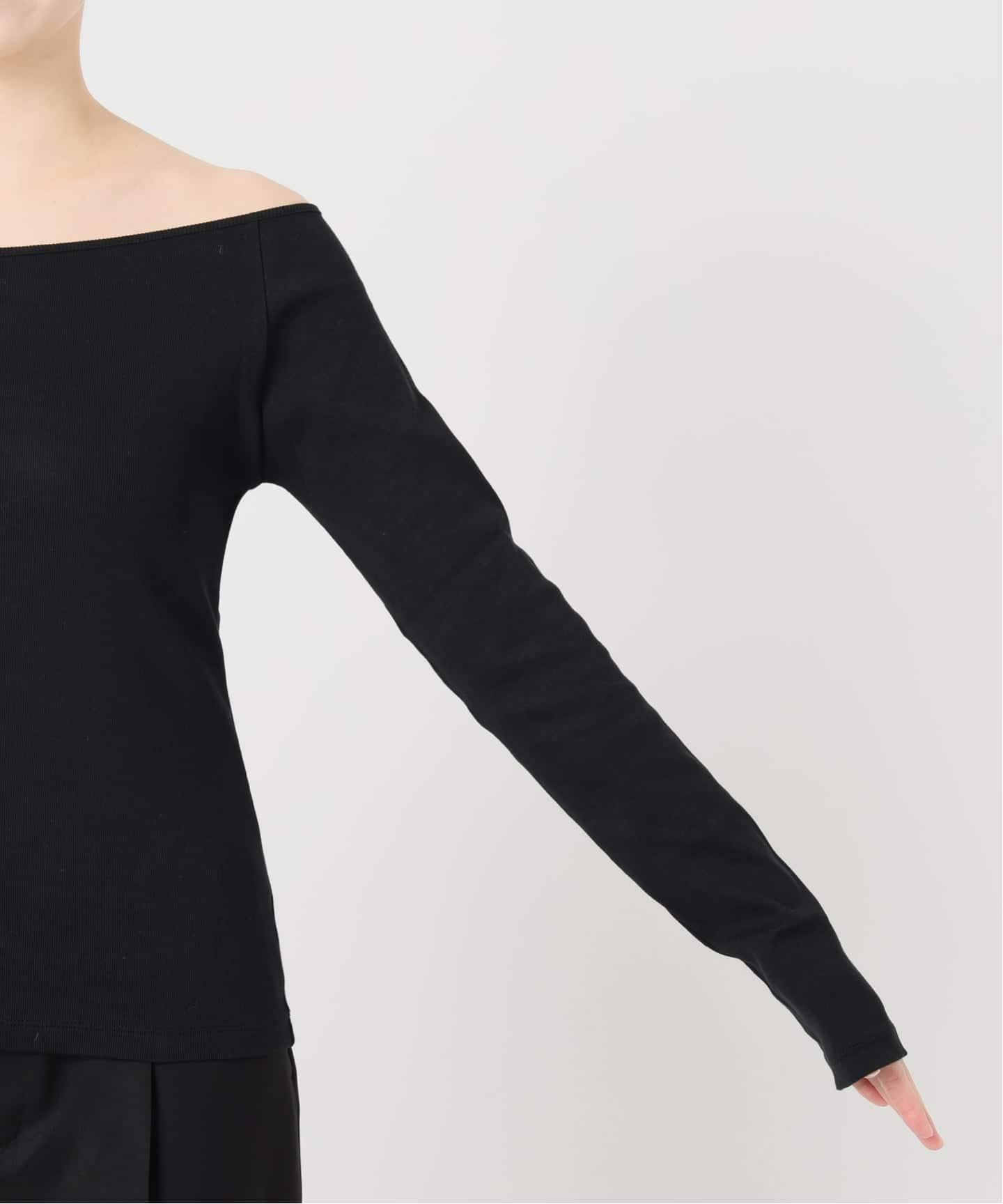 IENA LA BOUCLE コンパクトベアボートネックカット IENA LA BOUCLE コンパクトベアボートネックカット（Tシャツ