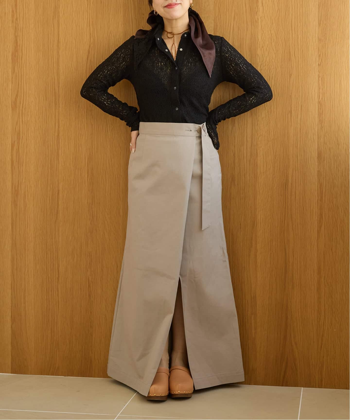 IENA LA BOUCLE カーリーラッセルシャツカットソー（シャツ／ブラウス