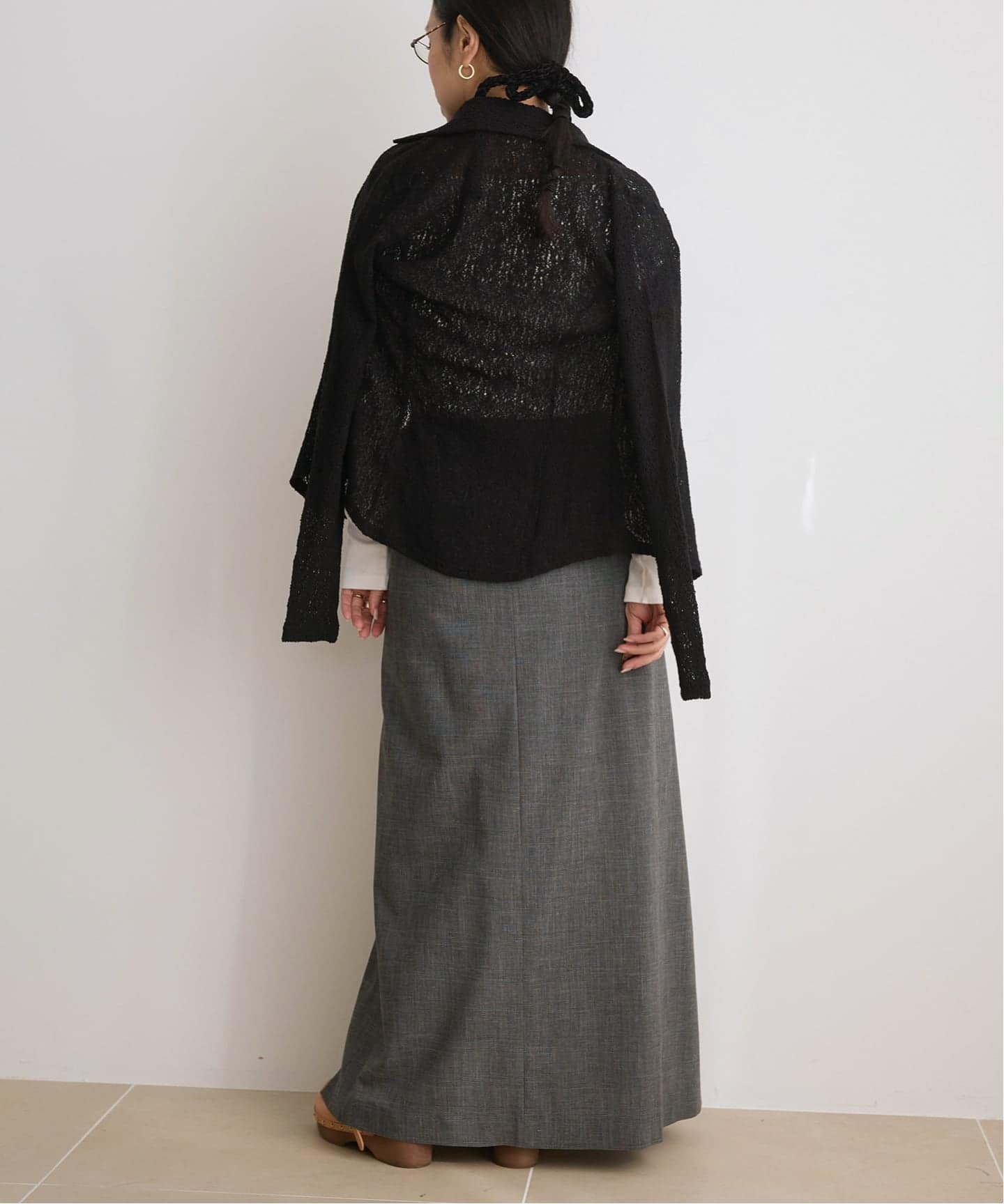 予約》IENA LA BOUCLE カーリーラッセルシャツカットソー（シャツ