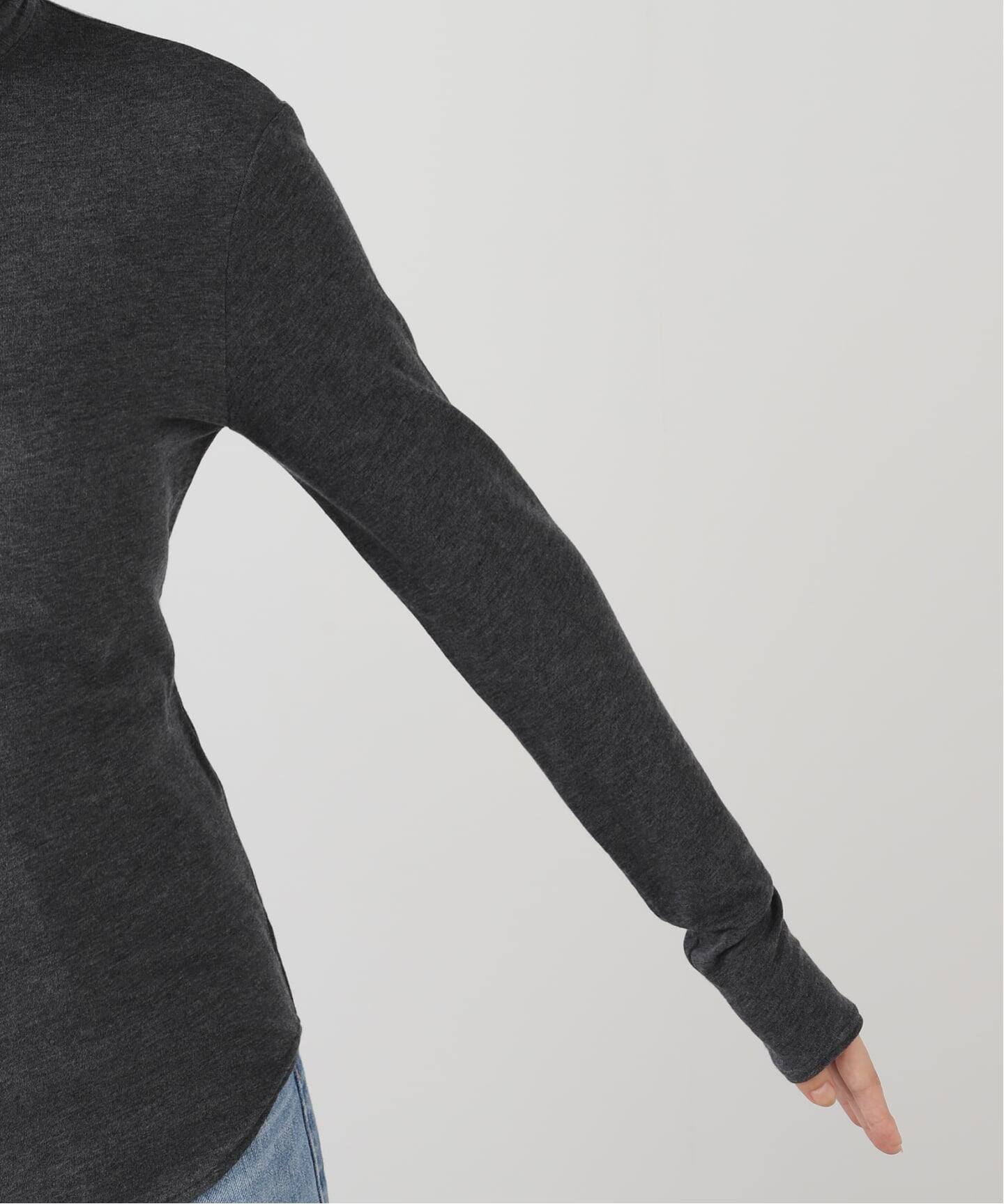追加》IENA LA BOUCLE フリルヘンリーネックカットソー（Tシャツ