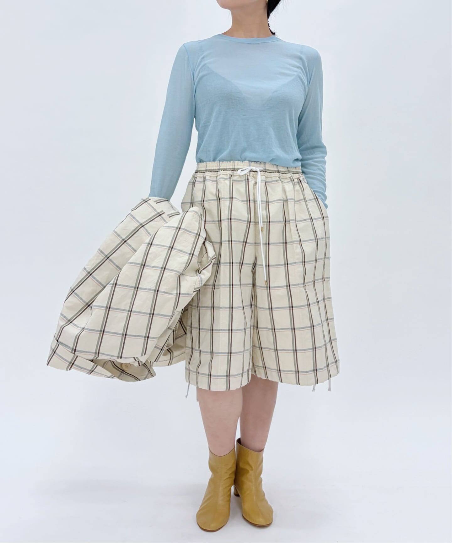 追加》IENA LA BOUCLE 水撚りガスフライスクルーロングTシャツ（T