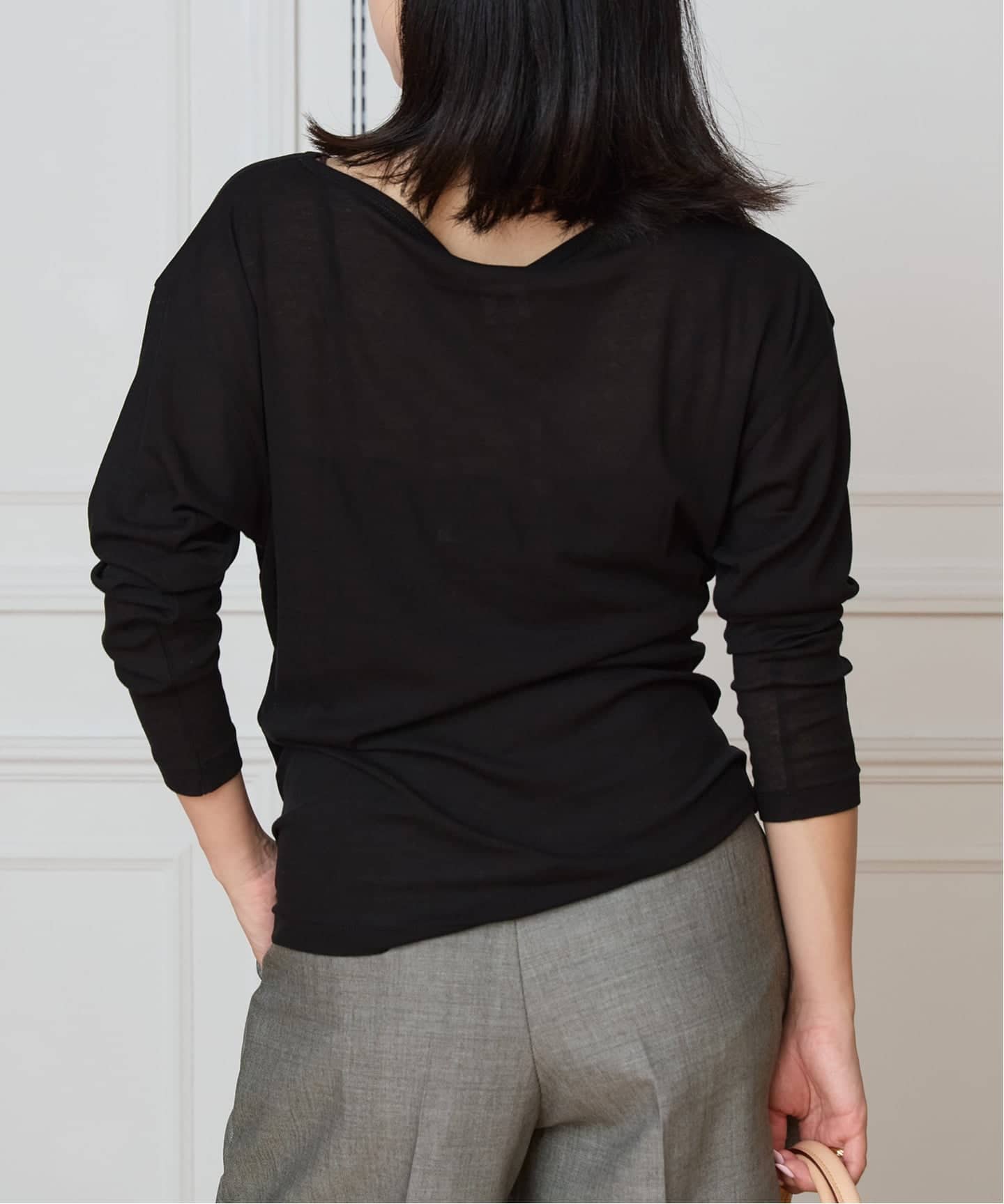 新品タグ付き　イエナラブークル　トゥルノンプルオーバー IENA LA BOUCLE シアーフライスプルオーバー（Tシャツ／カットソー