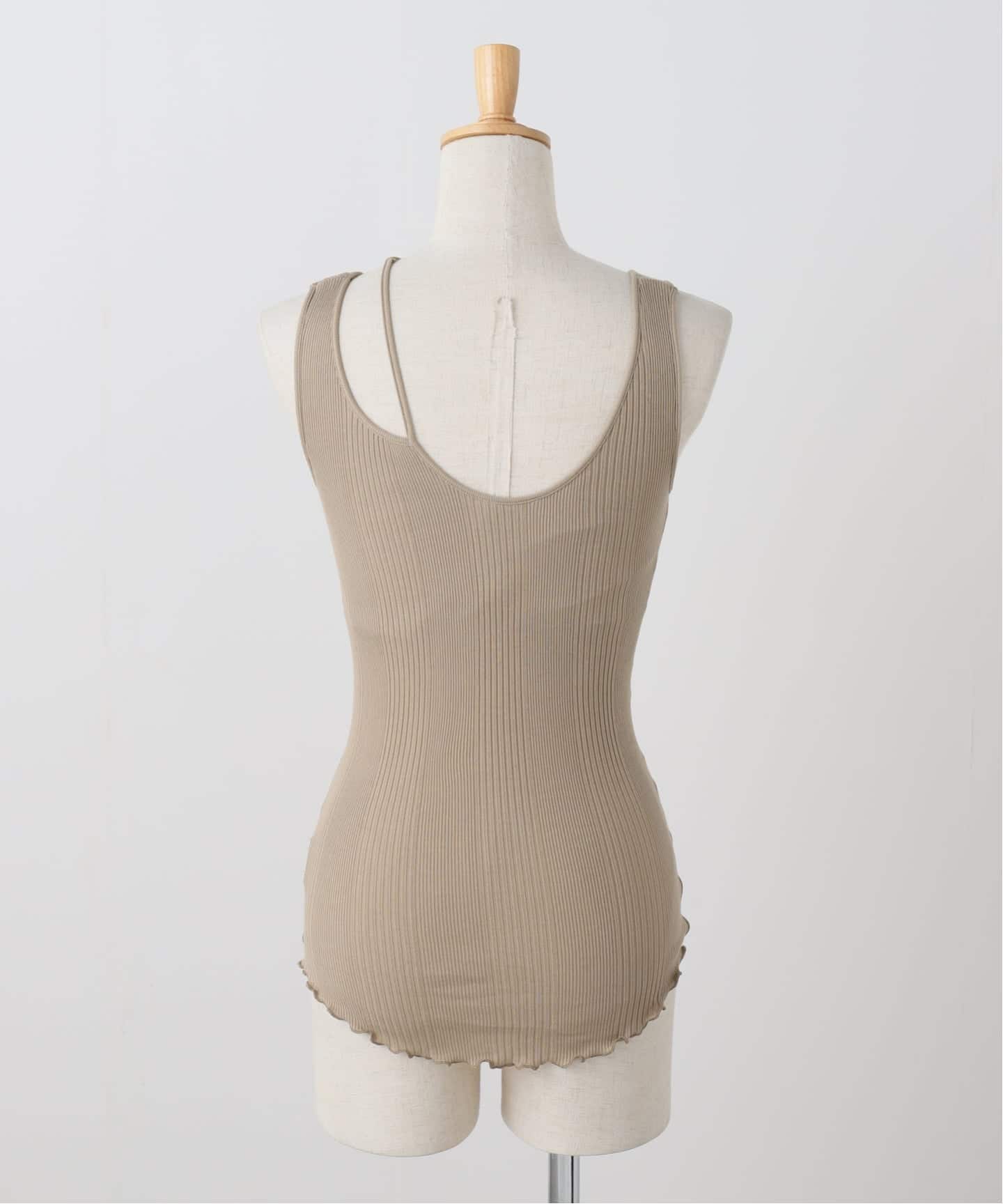 HAKUJI/ハクジ RANDOM RIB ASYM BRA H232590（Tシャツ／カットソー