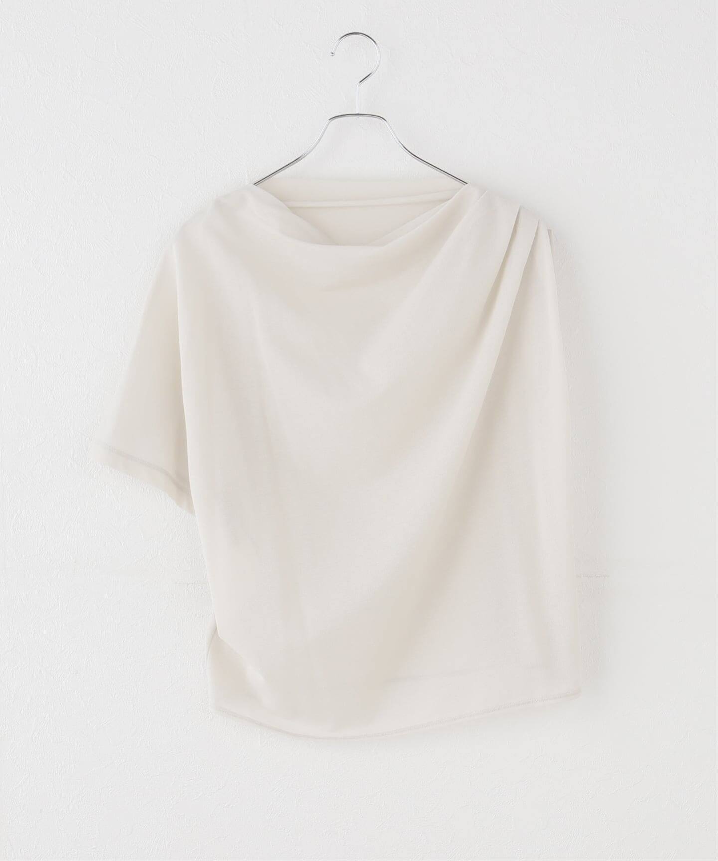 HAKUJI リブニットカットソー  ホワイト HAKUJI exclusive for URBAN RESEARCH 大人の肌見せが叶う別注アイテム