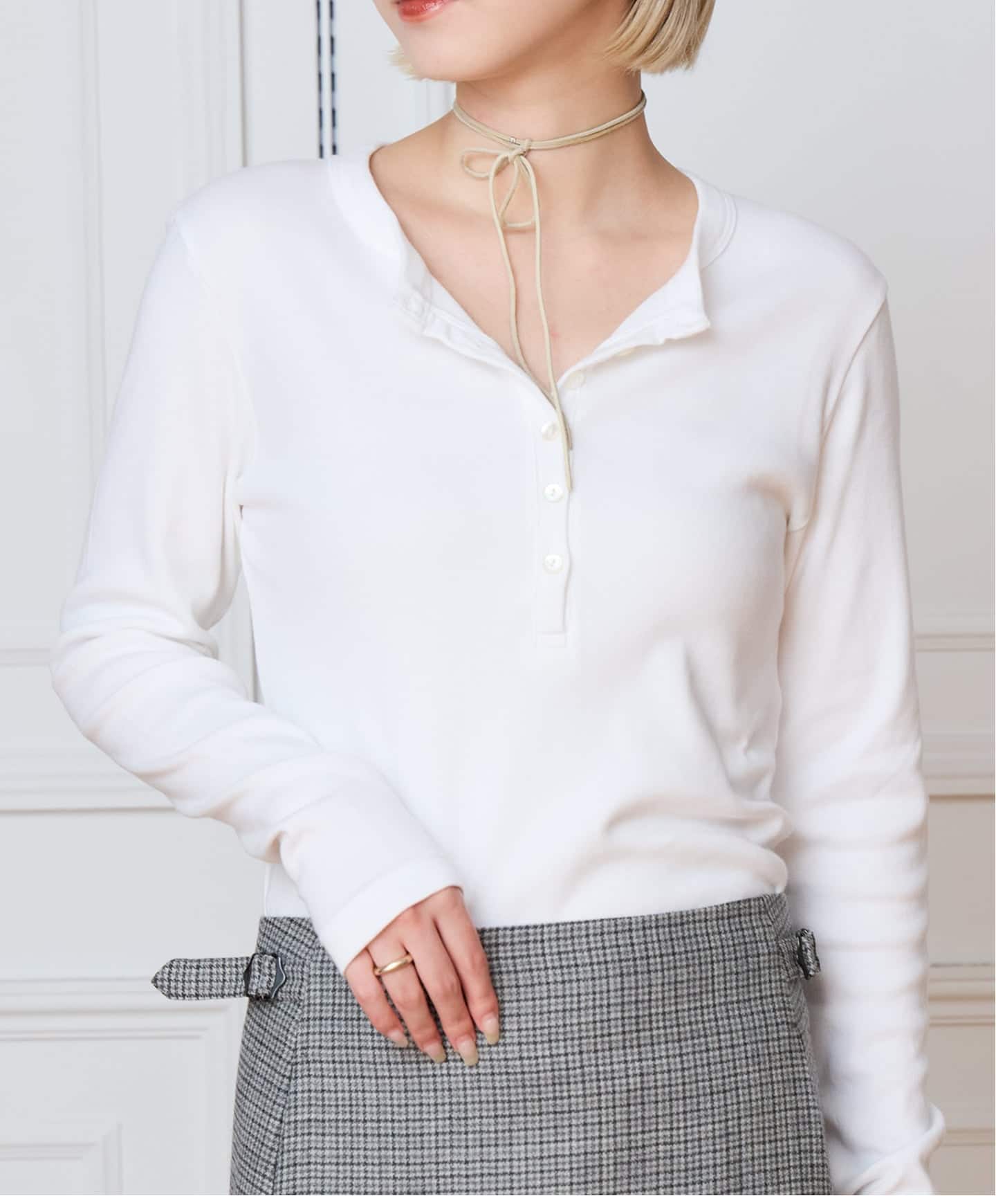 blurhms ROOTSTOCK ブラームスルーツストック henley neck LS（Tシャツ