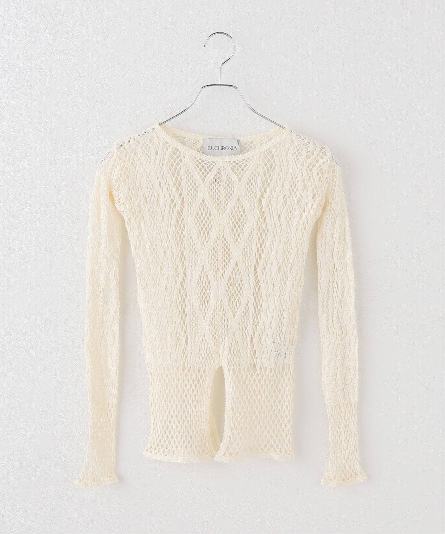 EUCHRONIA ユークロニア Stretch Lace Long Sleeve Tee（Tシャツ