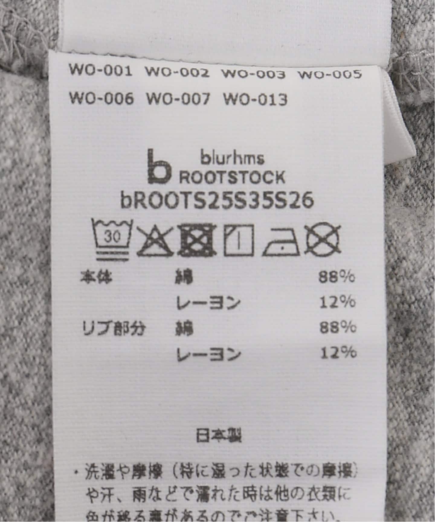 blurhms ROOTSTOCK ブラームスルーツストック ALE-Y print tee
