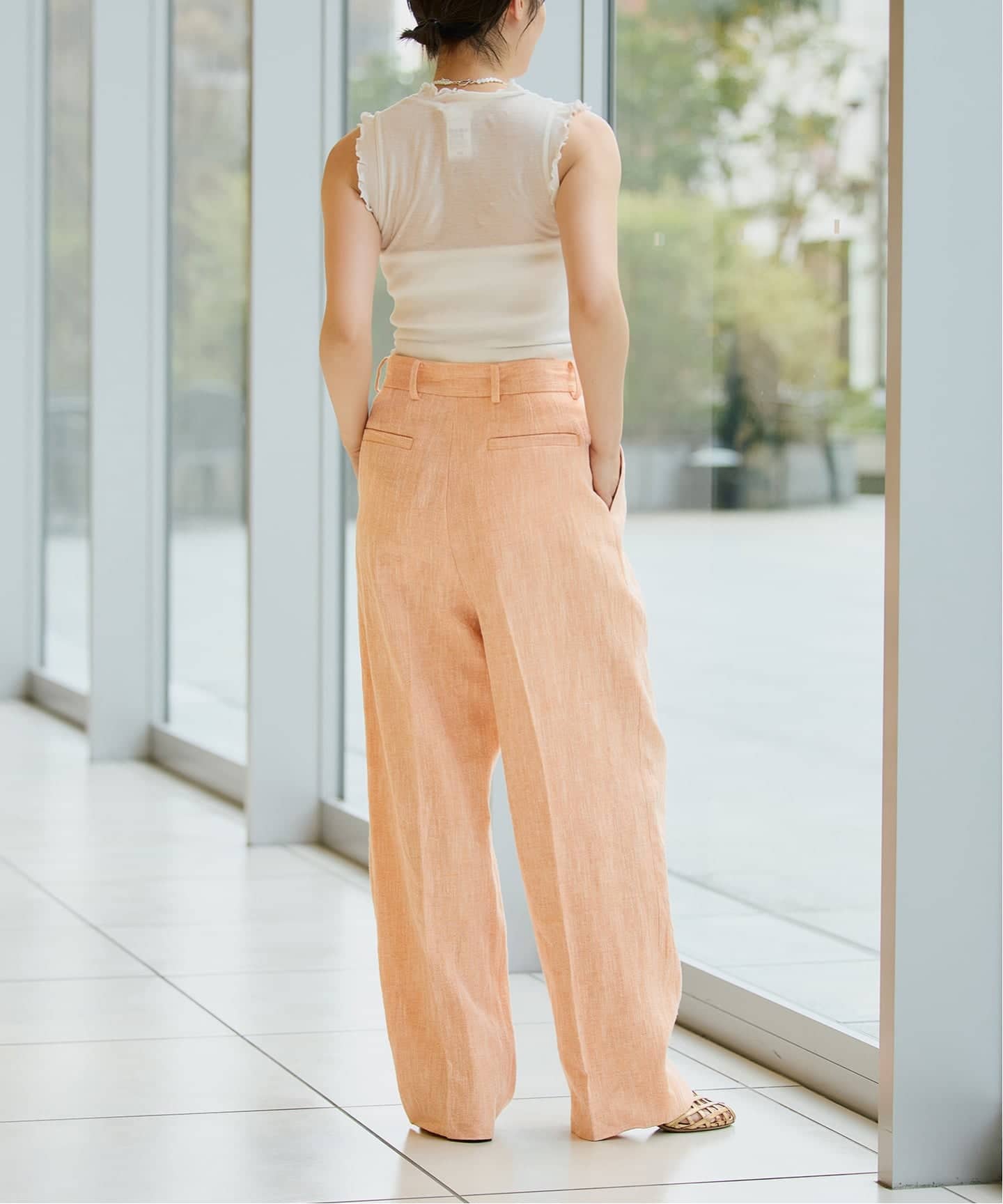 予約》seamless basic./シームレスベーシック Flounce タンクトップ