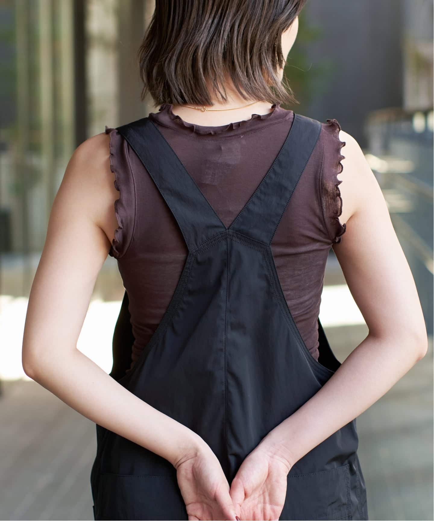 予約》seamless basic./シームレスベーシック Flounce タンクトップ