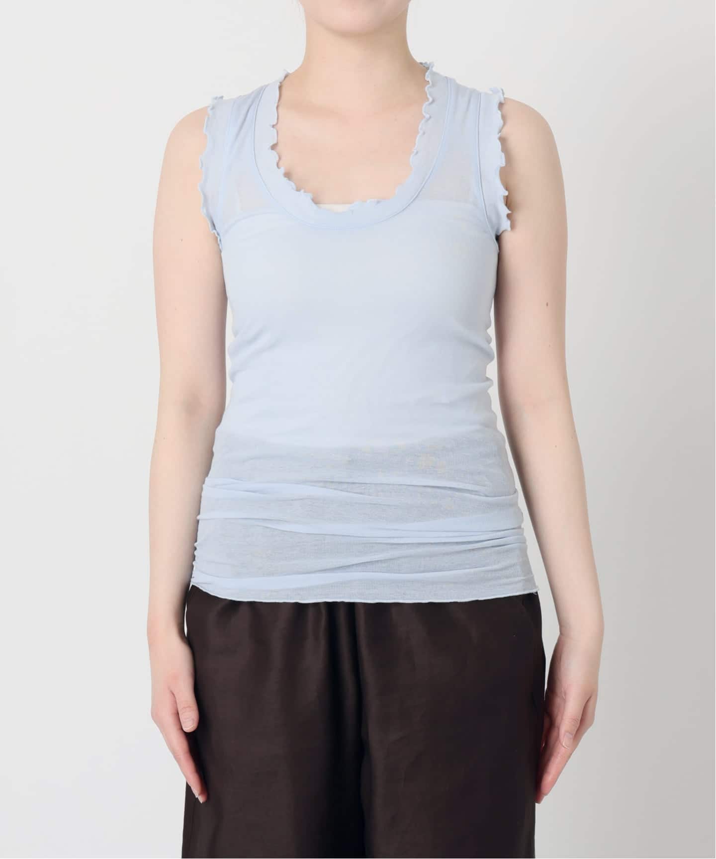 seamless basic./シームレスベーシック Flounce タンクトップ（タンク