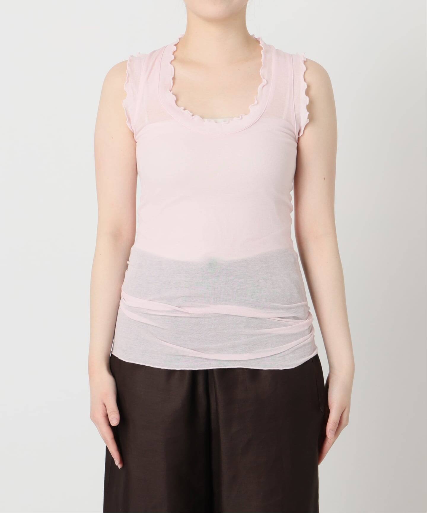 seamless basic./シームレスベーシック Flounce タンクトップ（タンク