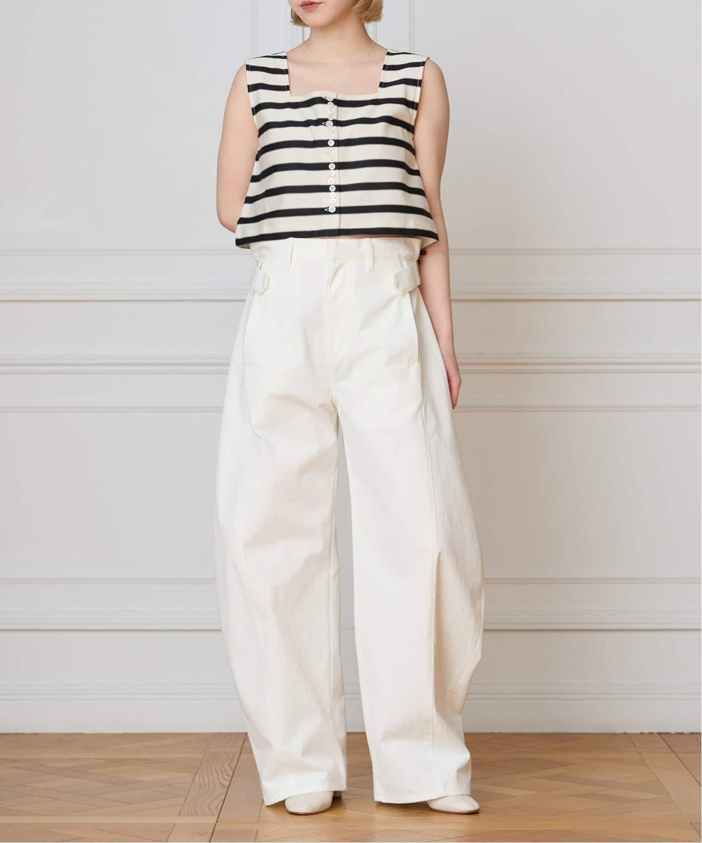 CURRENTAGE カレンテージ stripe top A2561UTS401（タンクトップ