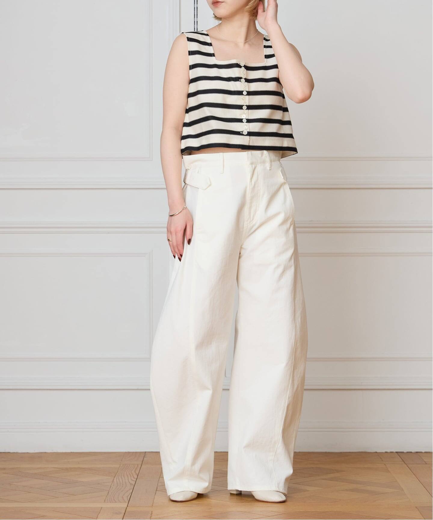 CURRENTAGE カレンテージ stripe top A2561UTS401（タンクトップ