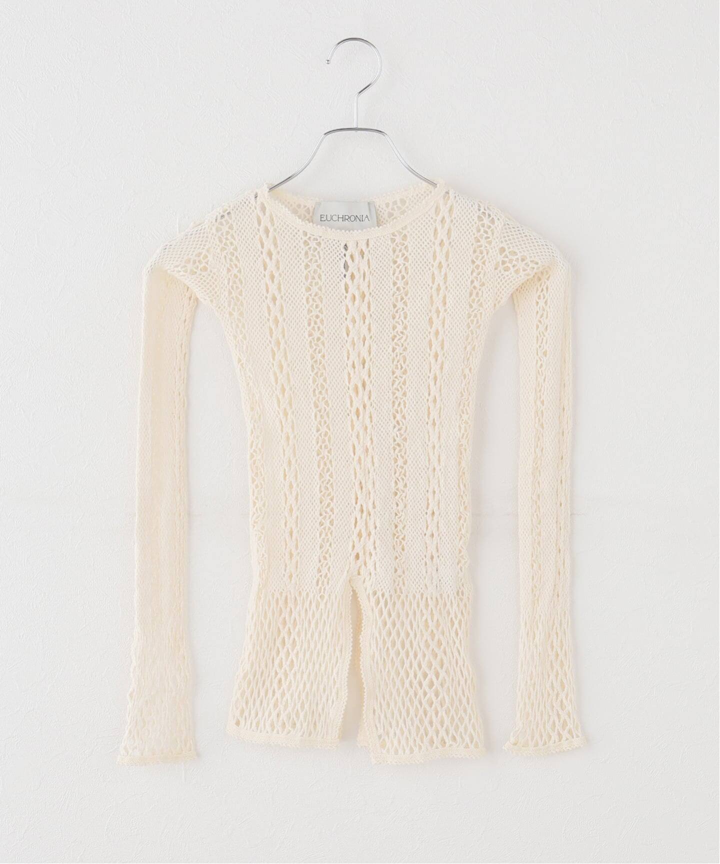 EUCHRONIAユークロニアSTRETCHLACELONG SLEEVETEE EDIT.FOR LULU｜【EUCHRONIA/ユークロニア】Stretch lace long sleeve