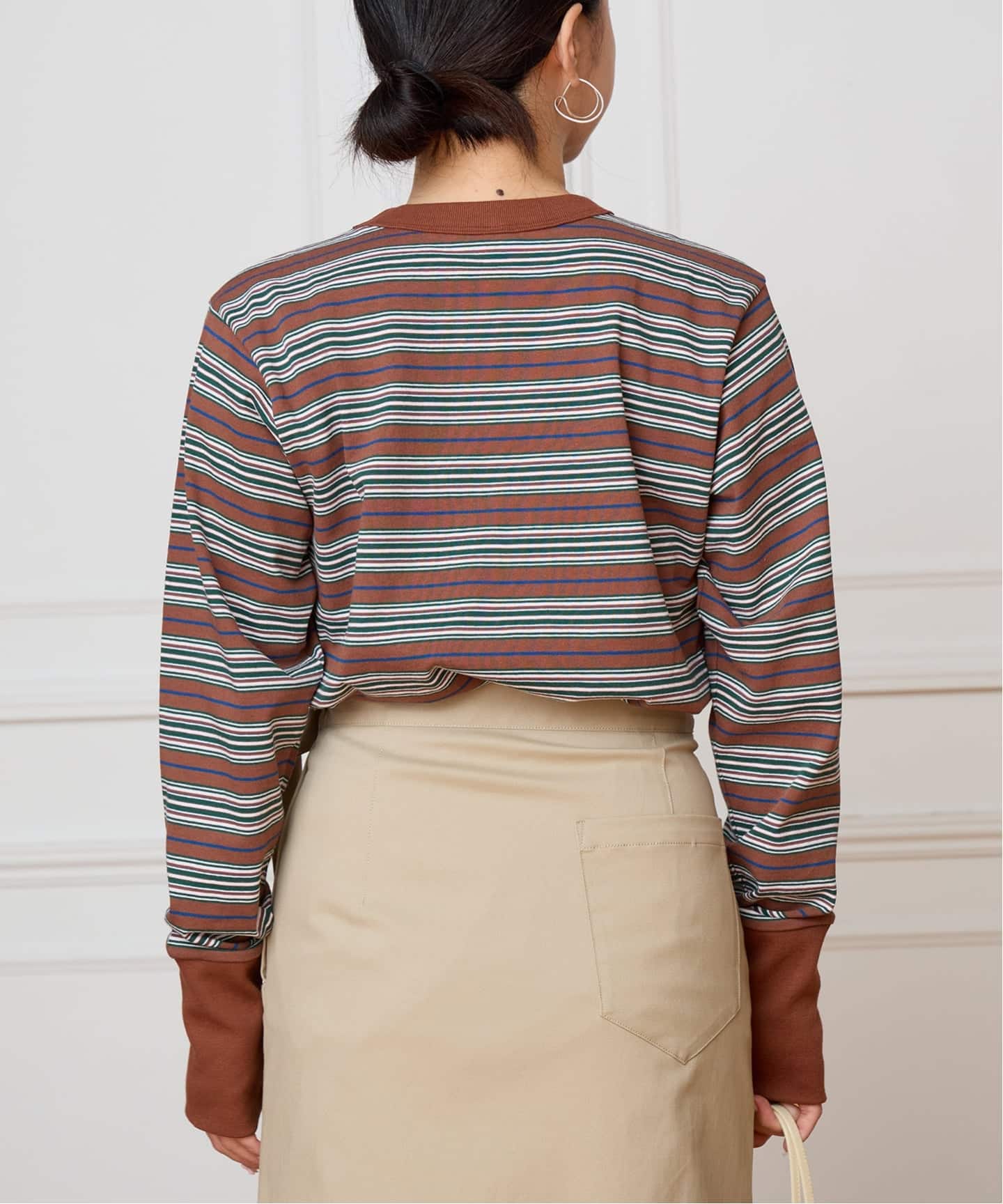 fifi collection/フィフィコレクション Bordre Ls tee 26-21（Tシャツ