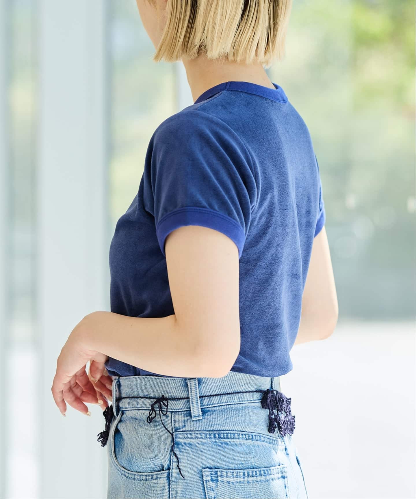 fifi collection フィフィコレクション Velor SS tee 26-16（Tシャツ
