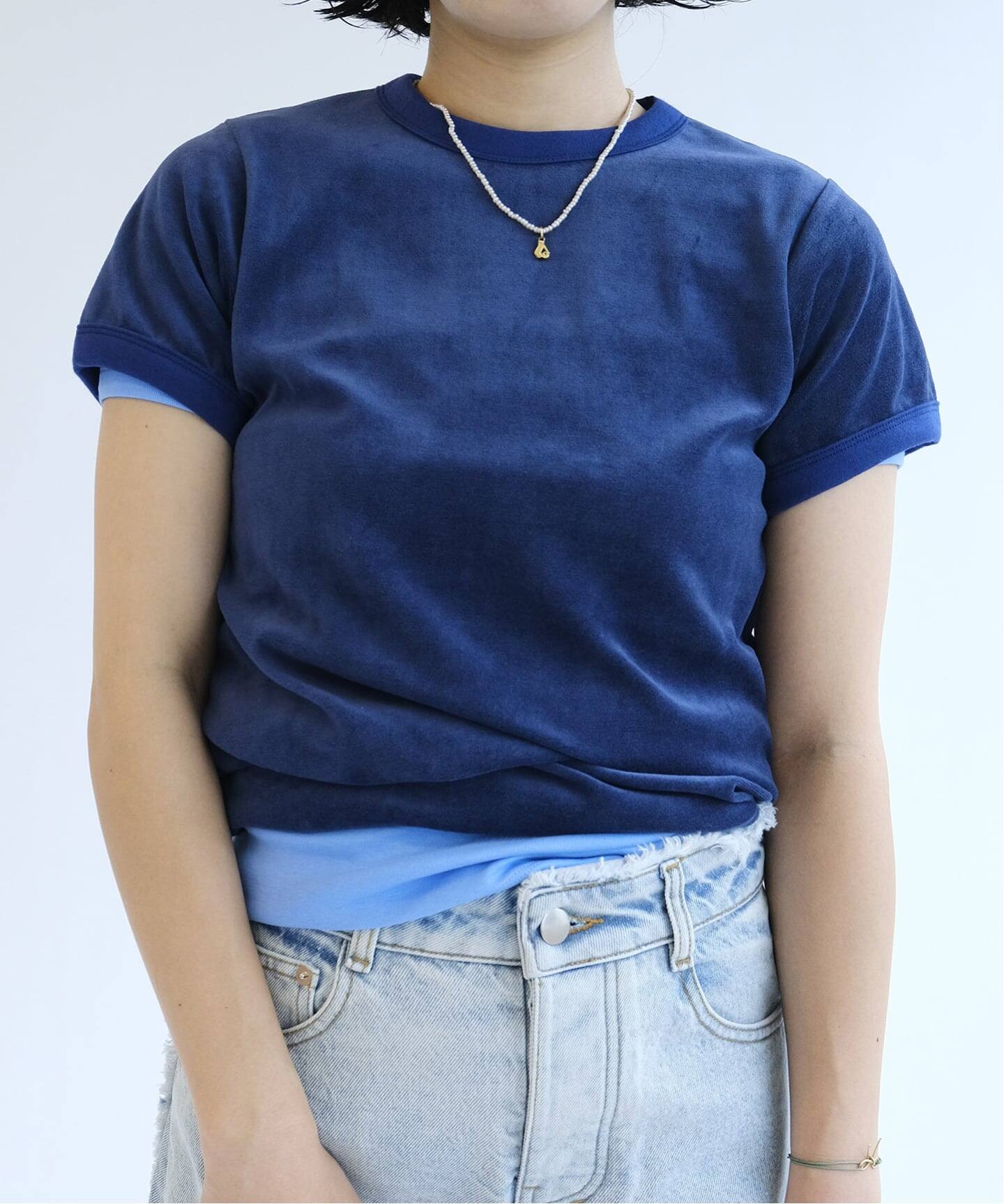 fifi collection フィフィコレクション Velor SS tee 26-16（Tシャツ