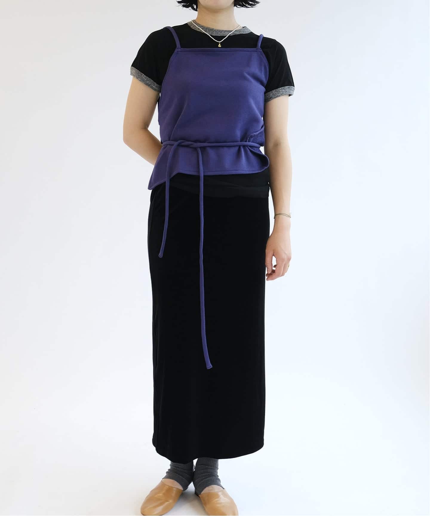fifi collection フィフィコレクション Trim sheer SS TEE mix gray 25