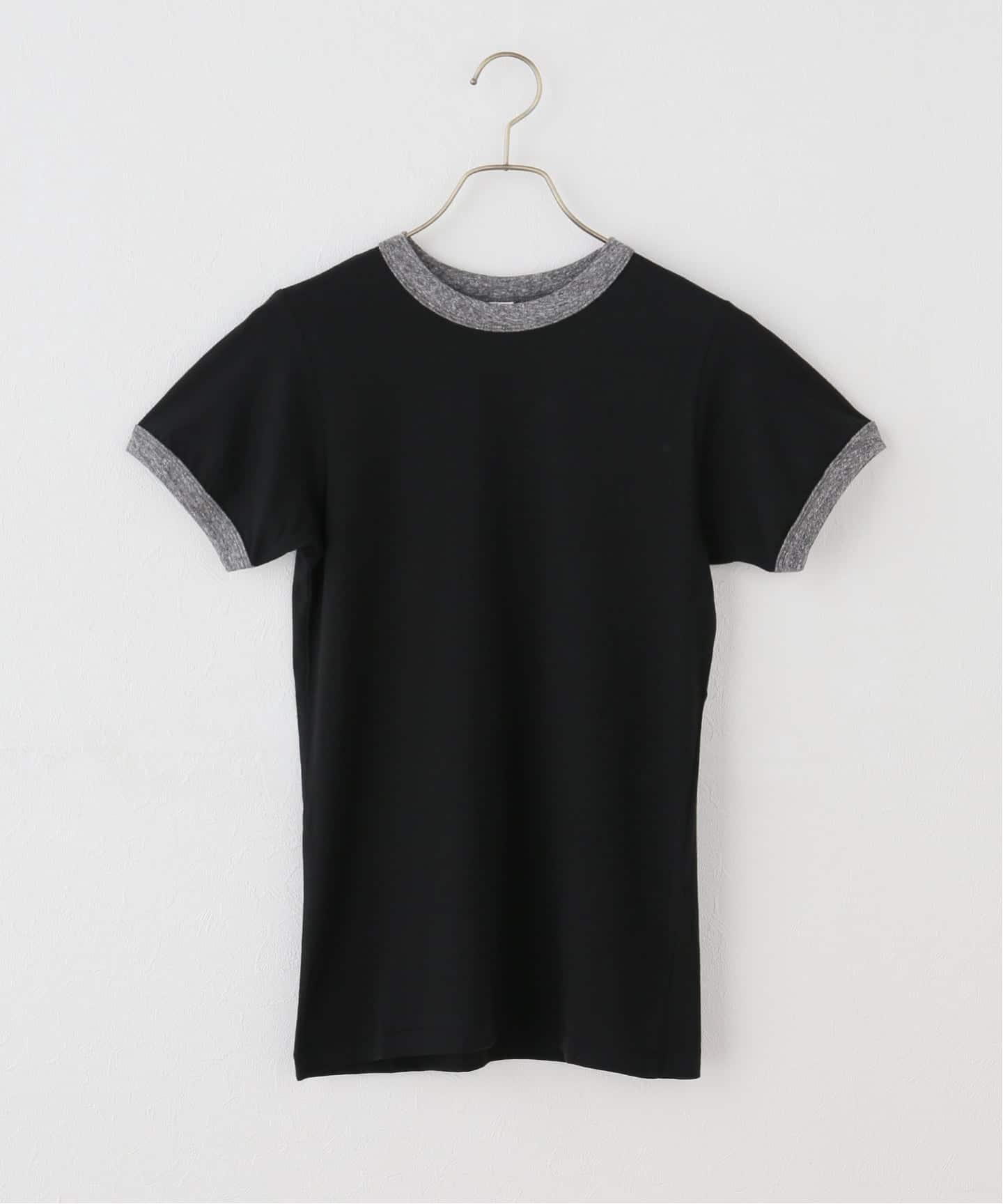 fifi collection フィフィコレクション Trim sheer SS TEE mix gray 25