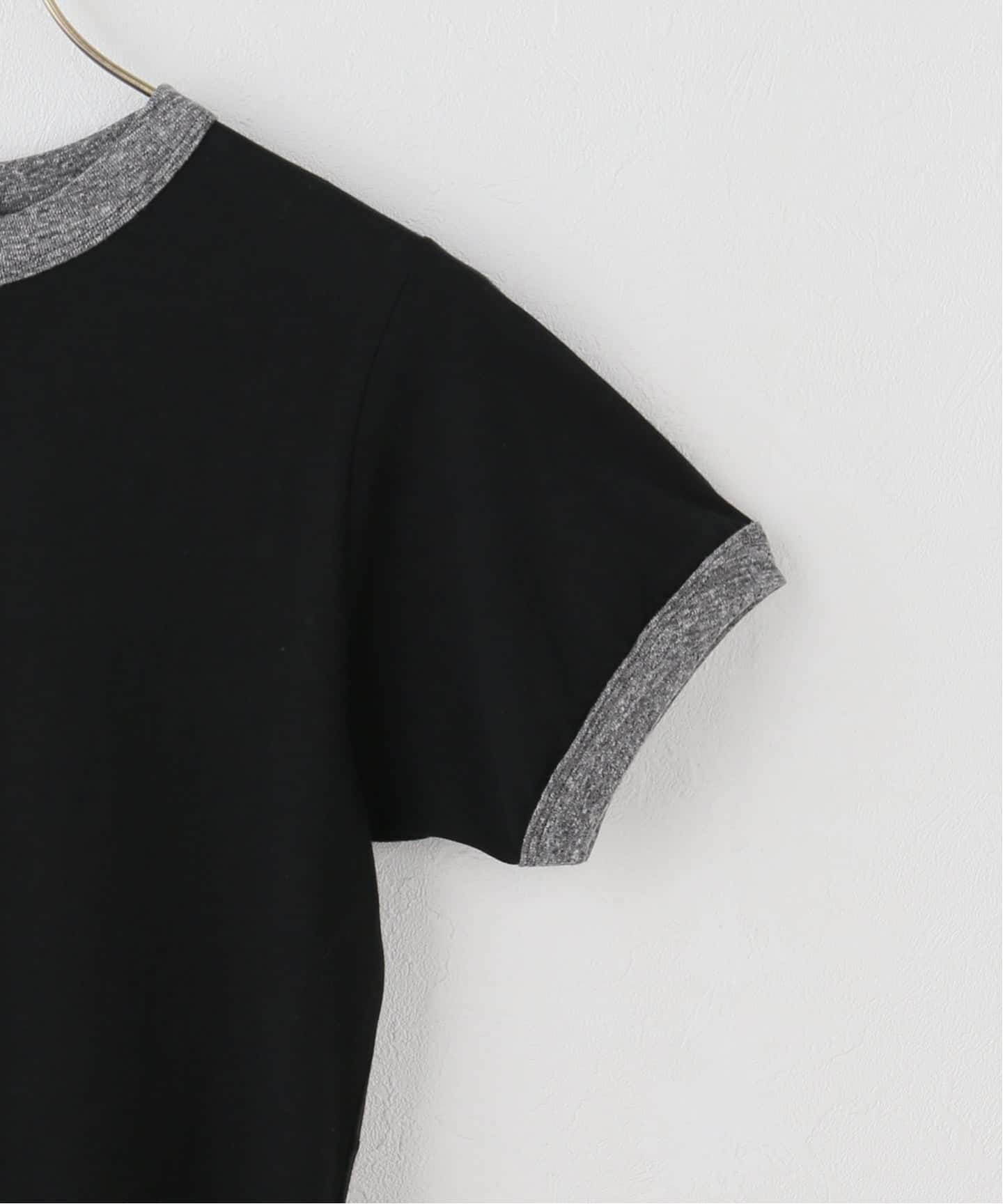 fifi collection フィフィコレクション Trim sheer SS TEE mix gray 25