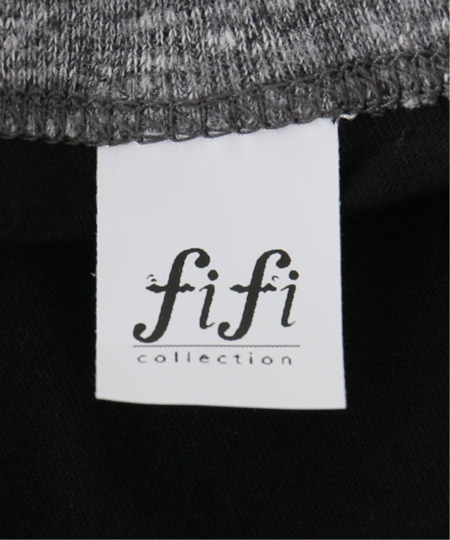 fifi collection フィフィコレクション Trim sheer SS TEE mix gray 25