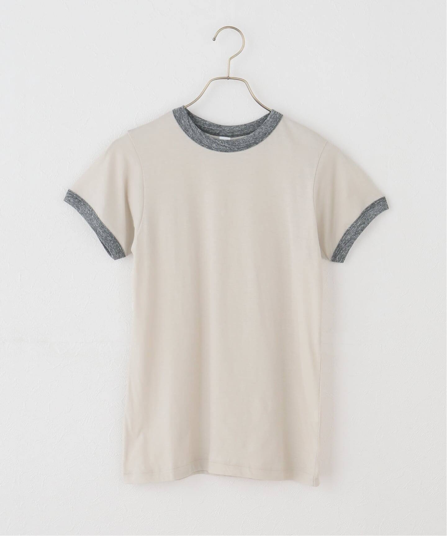 fifi collection フィフィコレクション Trim sheer SS TEE mix gray 25