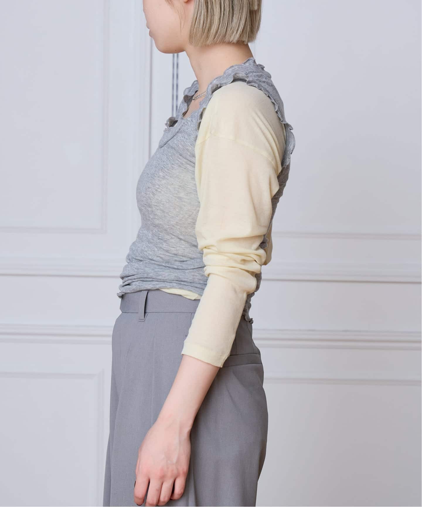 追加2予約》seamless basic. シームレスベーシック Flounce タンク