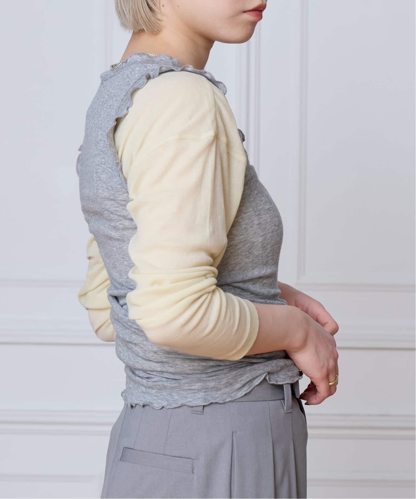 追加2予約》seamless basic. シームレスベーシック Flounce タンク