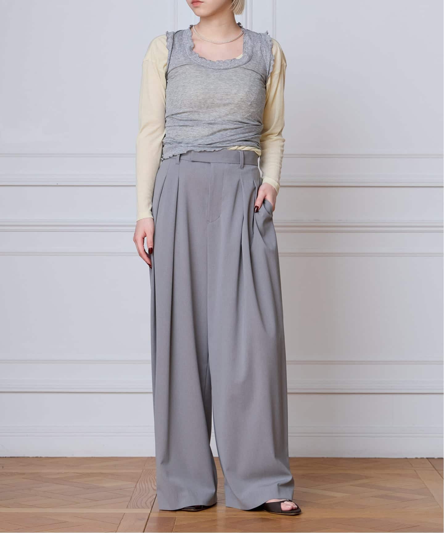 追加2予約》seamless basic. シームレスベーシック Flounce タンク