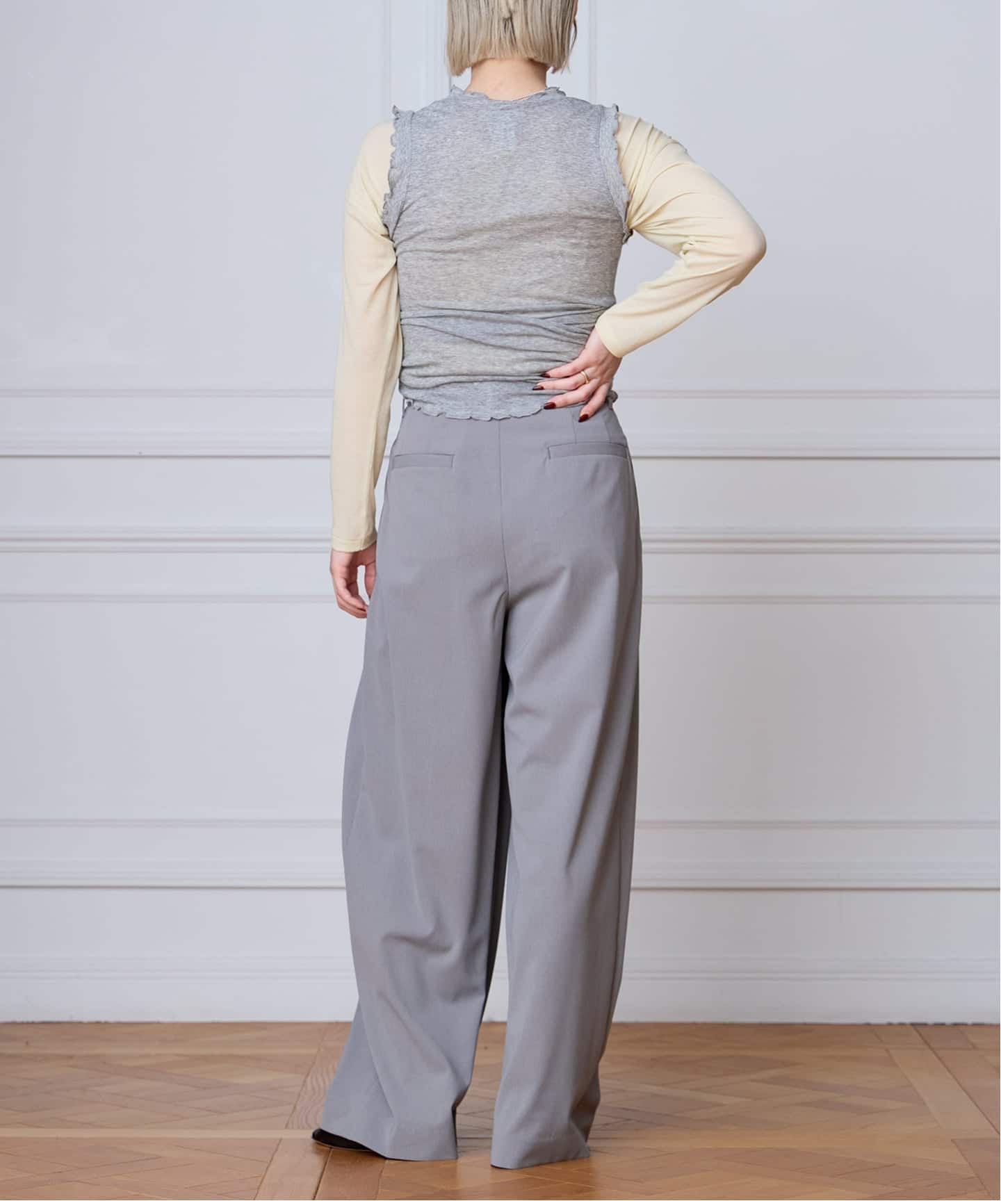 追加2予約》seamless basic. シームレスベーシック Flounce タンク