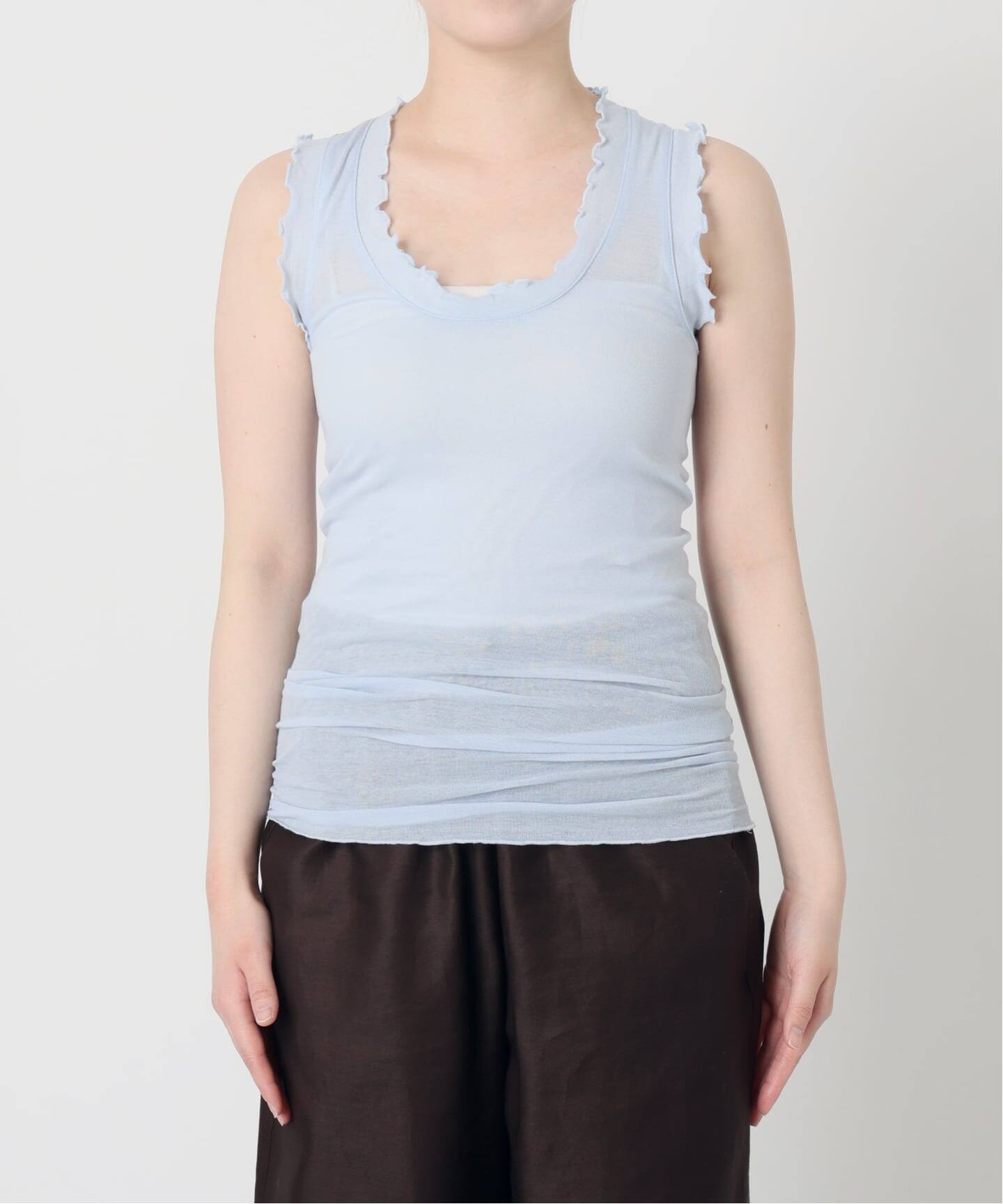 追加2予約》seamless basic. シームレスベーシック Flounce タンク