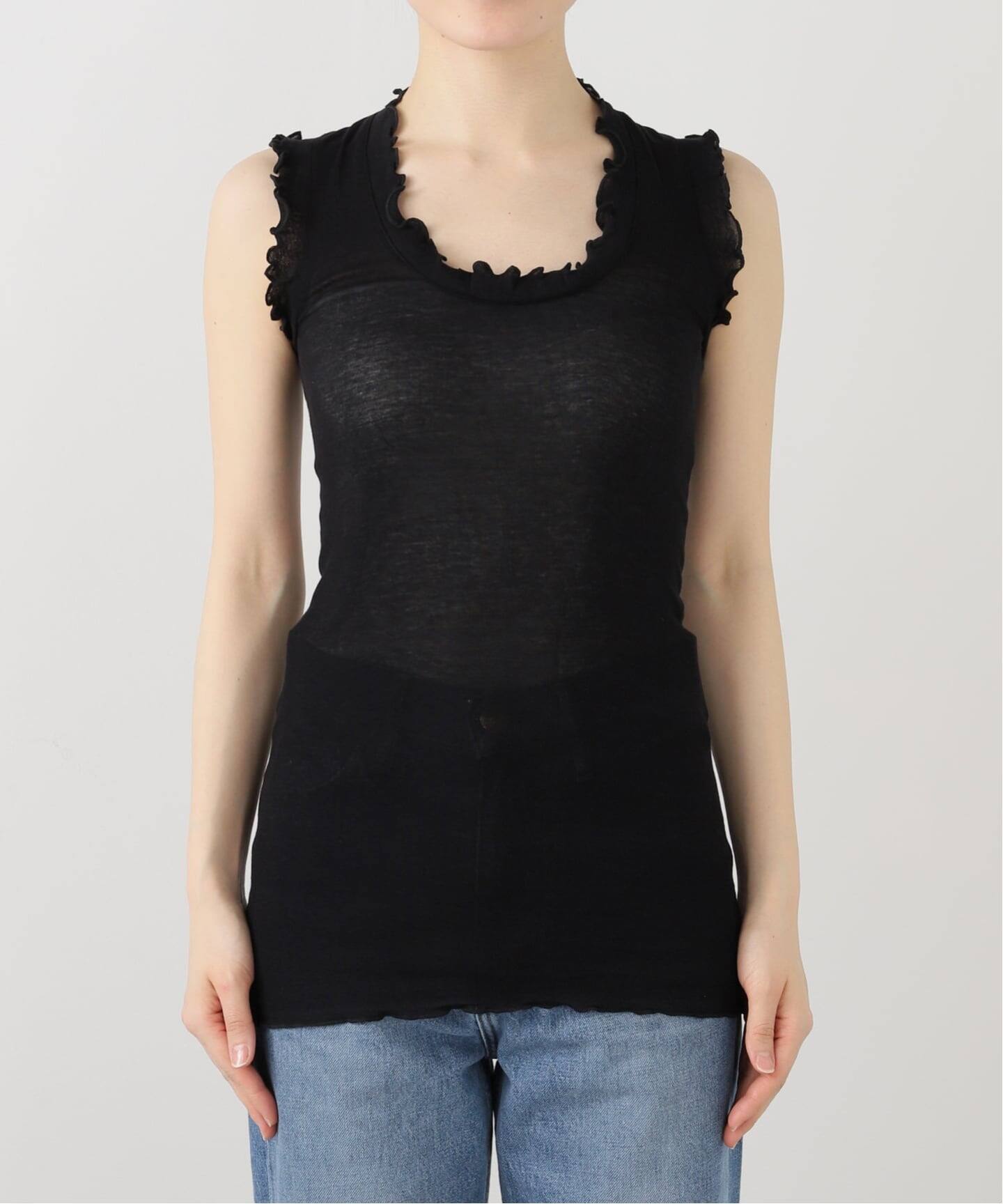 追加予約》seamless basic./シームレスベーシック Flounce タンク