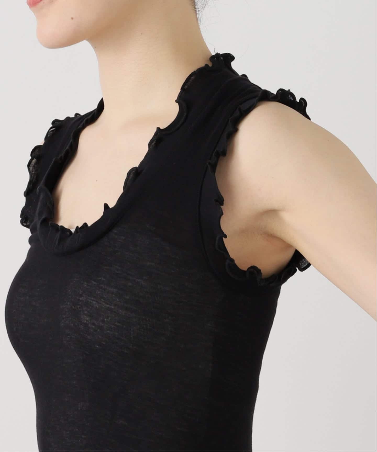 追加予約》seamless basic./シームレスベーシック Flounce タンク