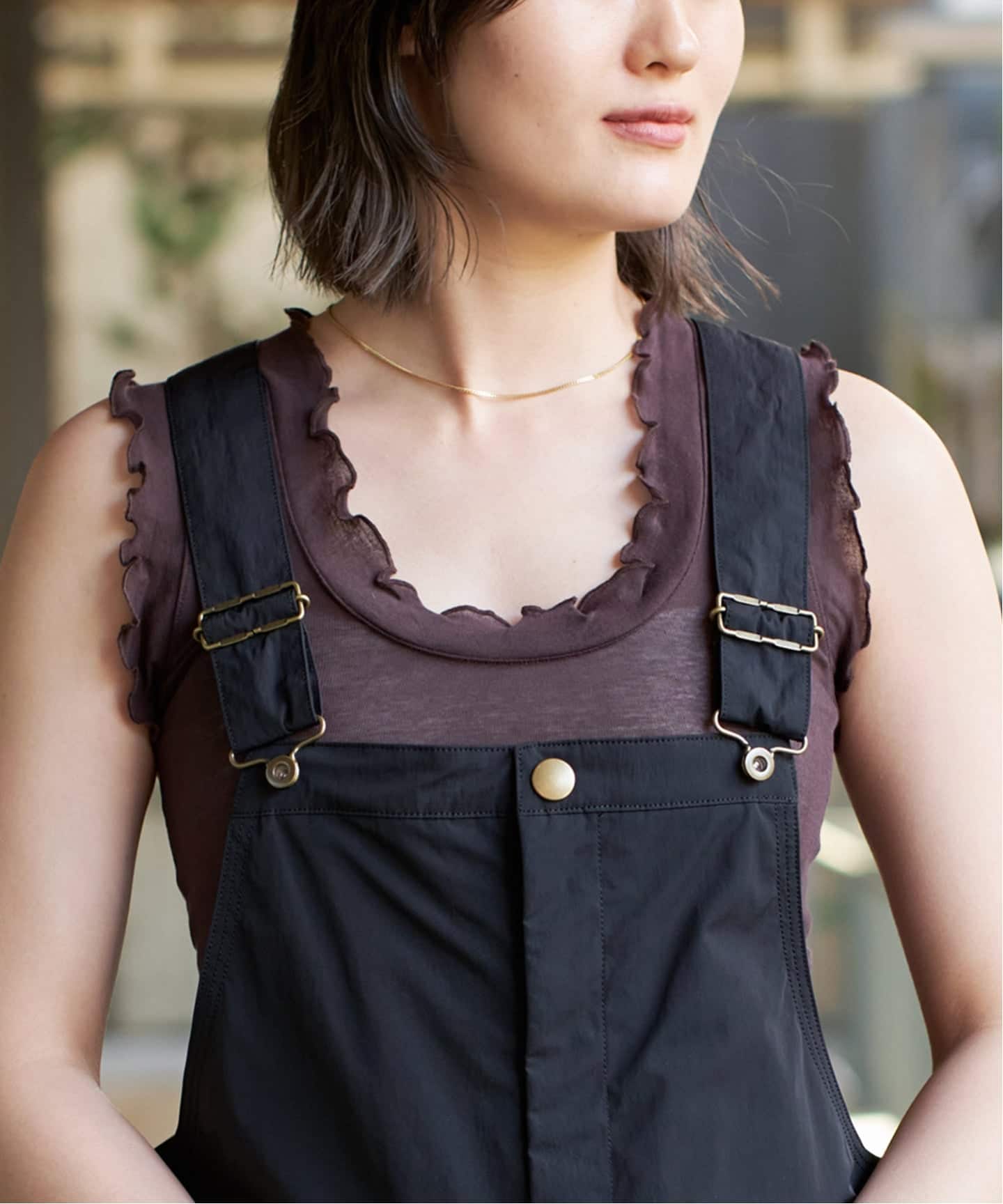 IENA シームレスベーシック Flounce タンクトップ seamless basic./シームレスベーシック Flounce タンクトップ（タンク